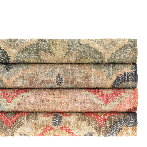 Dash and Albert Rugs Pali Jute/Sisal Moroccan Area Rug in Pink/Beige